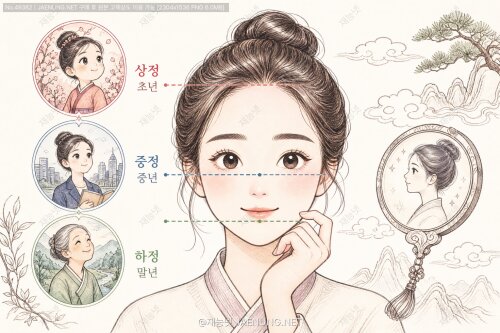 🔮 관상에서 삼정(三停)의 의미: 상정·중정·하정으로 읽는 인생의 초년·중년·말년 운세