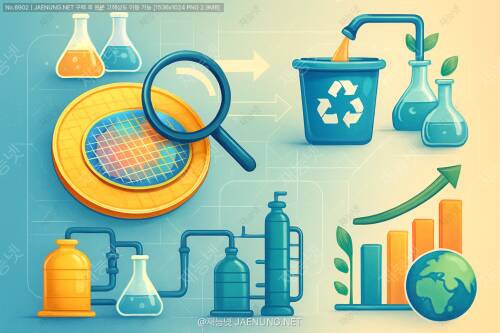 반도체 공정의 화학물질 재활용: 경제성과 환경영향 분석 🔬💻♻️