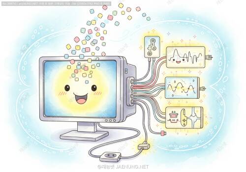 💻 모니터가 화면을 보여주는 마법 같은 원리 🎨