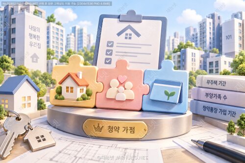 청약 가점제의 구조 해부: 무주택 기간, 부양가족 수, 청약통장 가입 기간이 만드는 84점의 방정식