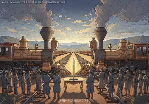 🚂 골든 스파이크, 대륙횡단 철도의 대단원 (1869)