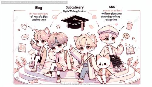 블로그 사용 시간에 따른 디지털 웰빙 기능 통합 디자인 🌿💻