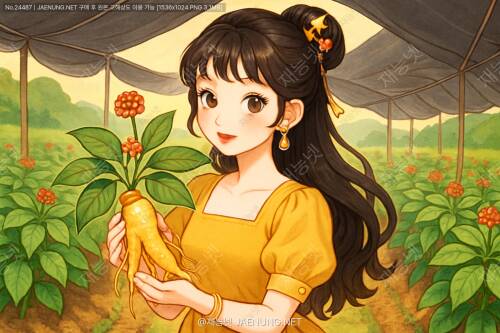 🌿 인삼의 그늘 아래, 황금빛 미래를 키우다 🌿