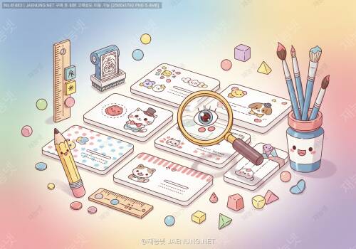 명함 디자인의 완성도와 디테일 처리 🎨
