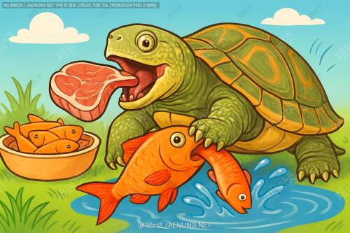 🐢 자라의 육식 습성 완전 정복!물고기·고기 급여의 모든 것