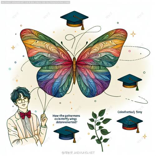 🦋🌈 나비의 날개 문양은 어떻게 결정될까?