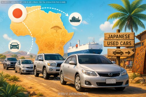 🚗 아프리카 자동차 시장의 비밀 — 왜 도로마다 일본 중고차가 넘쳐나는 걸까?