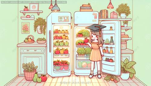 🍎 사과의 신선도 유지 비법: 냉장고 속 채소들의 든든한 지킴이