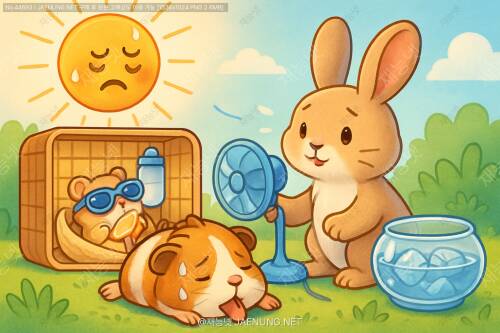 🐹 소동물 열사병 주의보! 우리 작은 친구들 여름나기 완벽 가이드