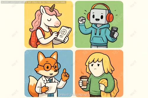 MBTI 성격 유형별 마스코트 캐릭터 그리기 🎨✨