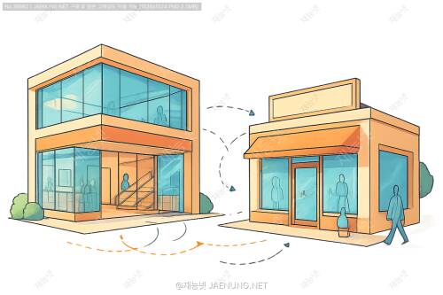 🏢 매장형 상가 vs 거리형 상가 — 동선 구조의 모든 것