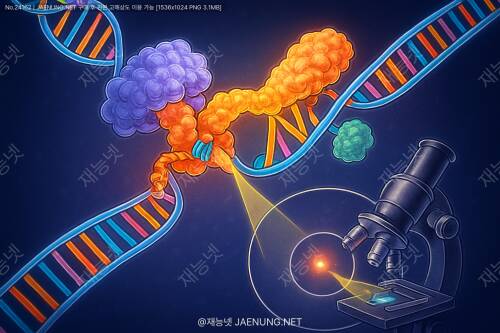DNA 복제 분기점의 단백질 구성: 단일 분자 이미징 연구