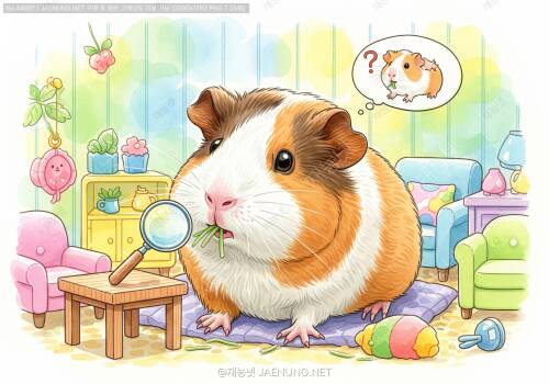🐹 기니피그가 털을 뜯어먹어요! 왜 그럴까?