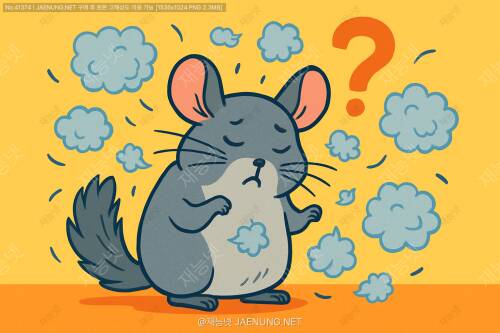 🐭 친칠라가 털을 뿌려요, 왜 그럴까? 🌪️