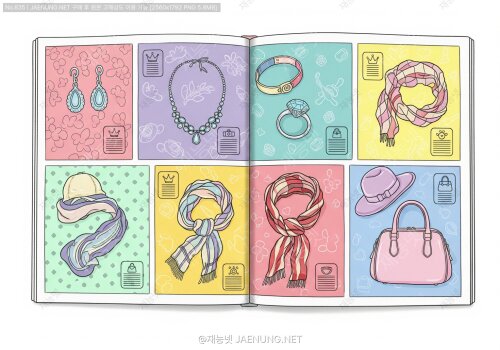 패션 액세서리 카탈로그: 제품 특성별 분류 디자인 🎨👜👠