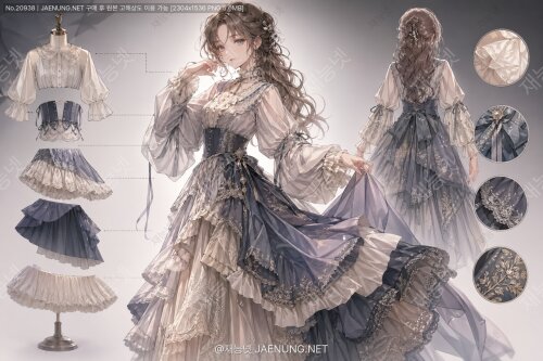 멀티 레이어 기법으로 복잡한 의상 표현하기 ✨👗✏️