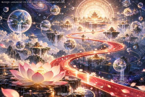 🌌 210자에 담은 우주, 의상의 법성게 — 한 줄의 붉은 길로 그려낸 화엄의 세계