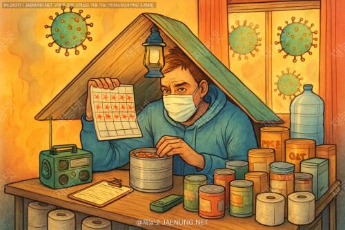 팬데믹 동안 집에서 생존할 수 있는 최대 기간은? 🏠🦠