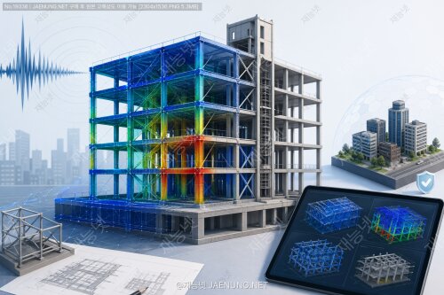 재난 대비 건축물 설계를 위한 구조 해석 3D 모델링