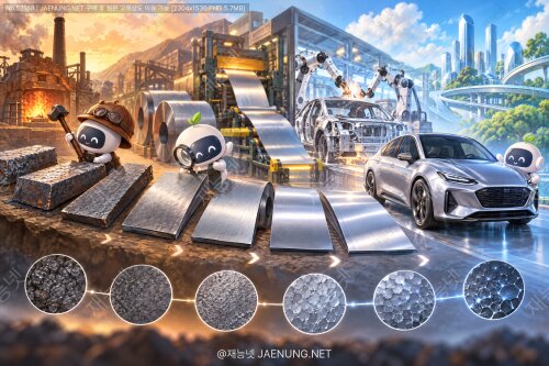 🚗 탄소강부터 초고장력강까지, 자동차 강판 100년 진화사와 소재공학의 비밀 🔩