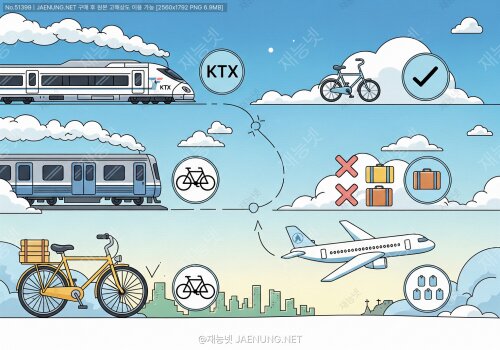 자전거 휴대 이동, KTX·지하철·비행기 교통수단별 규정 차이 가이드