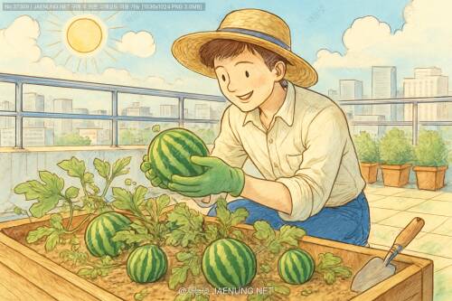 🍉 미니 수박 옥상텃밭 도전기 🌱
