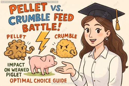 펠렛 vs 크럼블 사료 대결! 자돈 성장률에 미치는 영향과 최적 선택 가이드 🐷