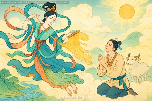 천선배의 직조: 하늘의 선녀와 지상의 목동 이야기