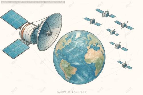 🛰️ 우주의 눈들: 대형 관측 위성 vs 소형 위성 군집으로 보는 지구 감시 시스템의 진화 🌎