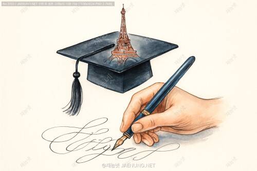 프랑스어 필기체의 우아함: 손글씨 개선 프로젝트 🖋️✨