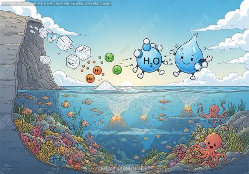 🌊 바다가 짠 이유의 화학적 설명은? 🧪