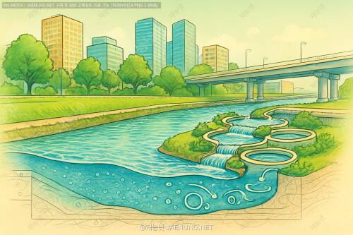 💧 하천수 체류시간과 산소포화도의 관계: 도시 수환경 인프라의 핵심 원리 🏙️