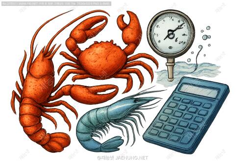 🦀 갑각류 산소요구량 계산하기: 수산양식의 핵심 기술 완전정복! 🧮
