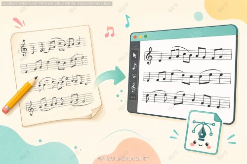 악보의 디지털화: 손으로 쓴 악보를 편집 가능한 벡터 포맷으로 🎼✨