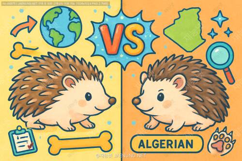 🦔 고슴도치 품종 완전 정복! 아프리카 vs 알제리안 비교 가이드