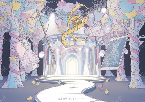가상 패션쇼를 위한 캣워크 및 무대 3D 모델링 🎭👗✨
