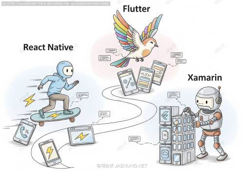 🚀 크로스 플랫폼 개발의 3대장 비교분석: React Native vs Flutter vs Xamarin - 당신의 프로젝트에 딱 맞는 선택은?