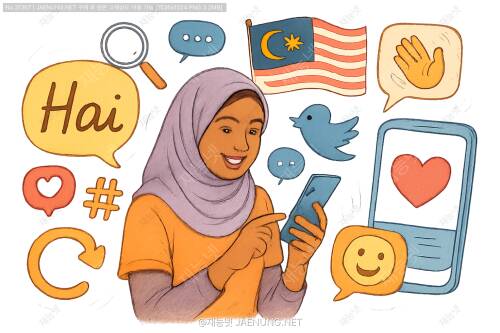 말레이어 휴대폰과 소셜미디어 용어 완전정복! 현지인처럼 소통하기 🇲🇾