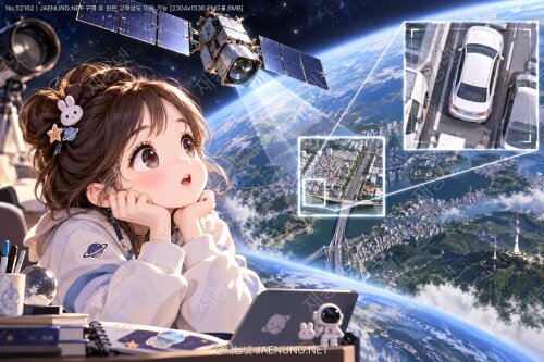 🛰️ 아리랑 위성으로 본 '위성 영상 해상도'의 한계 — 하늘에서 내 차 번호판이 정말 보일까? 🔍