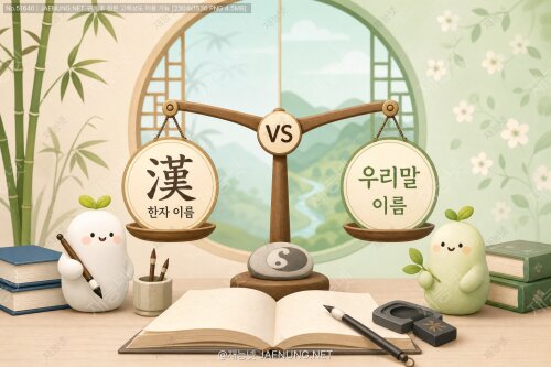 한자 이름 vs 순우리말 이름성명학적으로 어느 쪽이 더 유리할까?