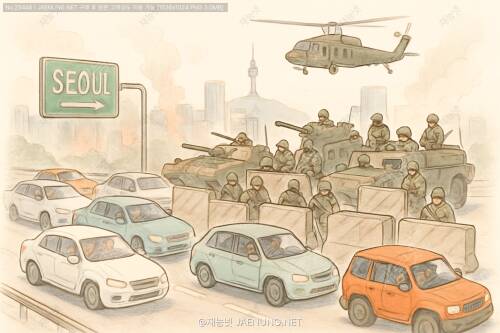 🚗💥 전시 도로 봉쇄! 서울 탈출 작전, 과연 가능할까? 🏙️🚨