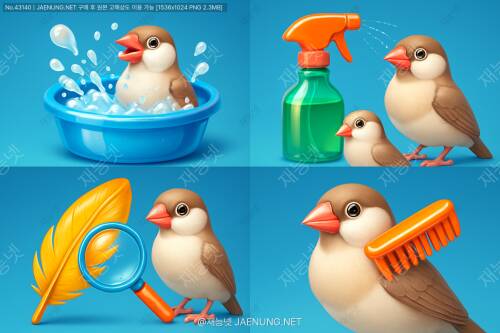 🐦 십자매 목욕 방법과 깃털 관리 완벽 가이드 💦