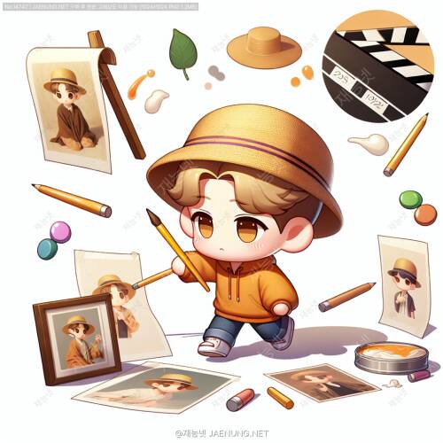 명화 패러디 일러스트레이션 만들기 🎨✨