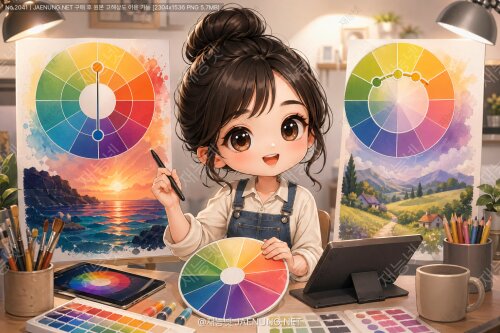 🎨 색상 조화론: 보색과 유사색의 활용 기법