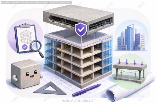 🏢 슬라브 두께 결정의 구조학적 근거 — 상업·업무건축에서 절대 틀리면 안 되는 핵심 설계 원리