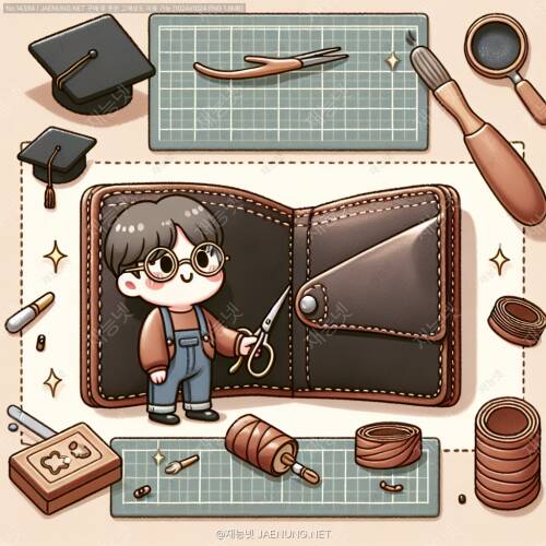 🎨 가죽 공예의 세계로 빠져볼까요? 안경 케이스 DIY 대작전! 🕶️