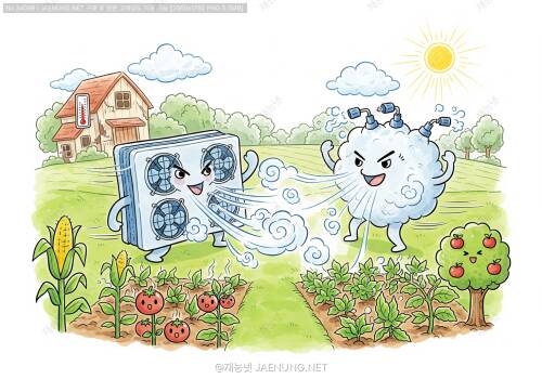 패드앤팬 vs 포그시스템, 내 농장의 운명을 가를 냉방 맞짱 대결! 🌬️💧