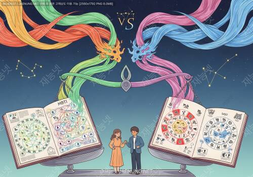 커플 MBTI 궁합과 사주 궁합을 동시에 비교하면 어떤 결과가 나올까? 두 가지 궁합론의 충돌과 시너지 완전 분석
