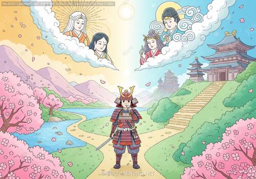 🗡️ 명예와 생명 사이: 일본 신화에서 배우는 현대의 가치관 🌸