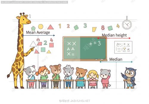 📊 평균 VS 중앙값: 반 친구들의 키를 대표하는 값으로 어느 것이 더 적절할까? 📏